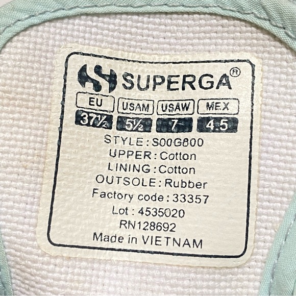 SUPERGA LOVESHACKFANCY 2750 blue yellow white floral print lace up sneaker shoe - Picture 11 of 11